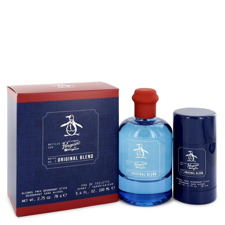 Original Penguin Original Blend by Original Penguin Gift Set -- 3.4 oz Eau De Toilette Spray + 2.75 Deodorant Stick (Alcohol Free) for Men - Thesavour