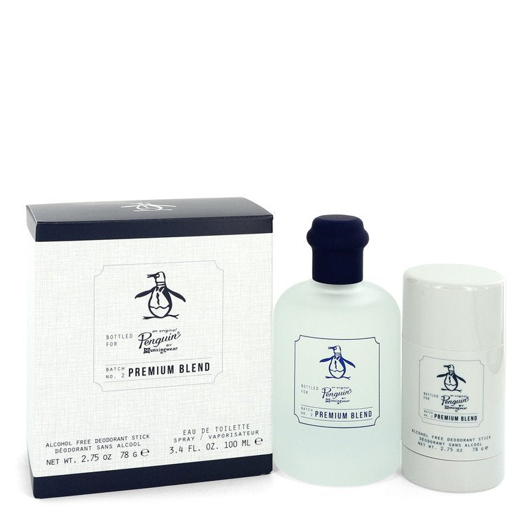 Original Penguin Premium Blend by Original Penguin Gift Set -- 3.4 oz Eau De Toilette Spray + 2.75 oz Deodorant Stick (Alcohol Free) for Men - Thesavour