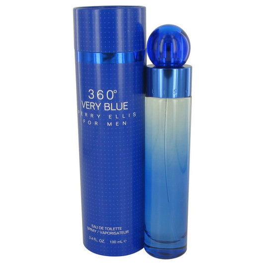 Perry Ellis 360 Very Blue by Perry Ellis Eau De Toilette Spray 3.4 oz for Men - Thesavour