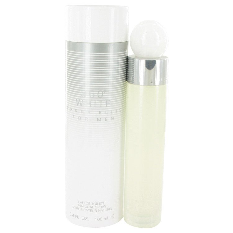 Perry Ellis 360 White by Perry Ellis Eau De Toilette Spray 3.4 oz for Men - Thesavour