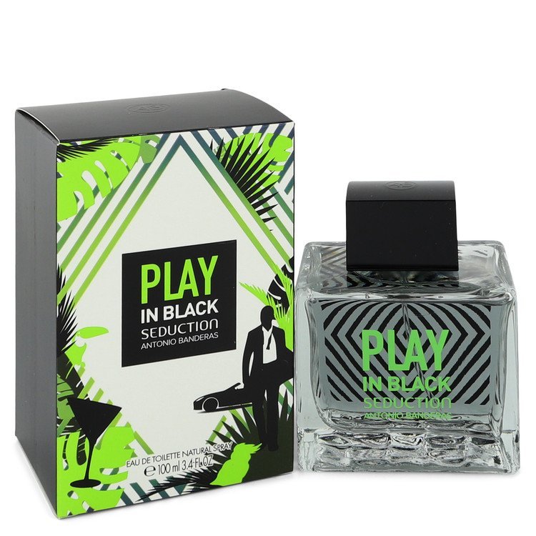 Play in Black Seduction by Antonio Banderas Eau De Toilette Spray 3.4 oz for Men - Thesavour
