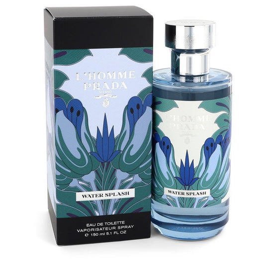 Prada L'homme Water Splash by Prada Eau De Toilette Spray 5.1 oz for Men - Thesavour