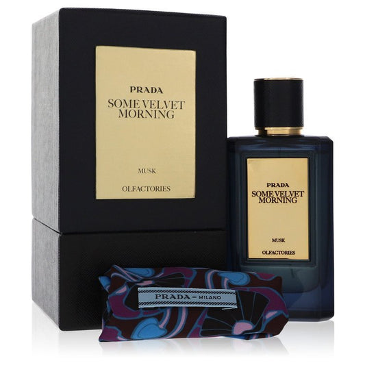 Prada Olfactories Some Velvet Morning by Prada Eau De Parfum Spray with Free Gift Pouch 3.4 oz 3.4 oz Eau De Parfum Spray + Gift Pouch for Men - Thesavour