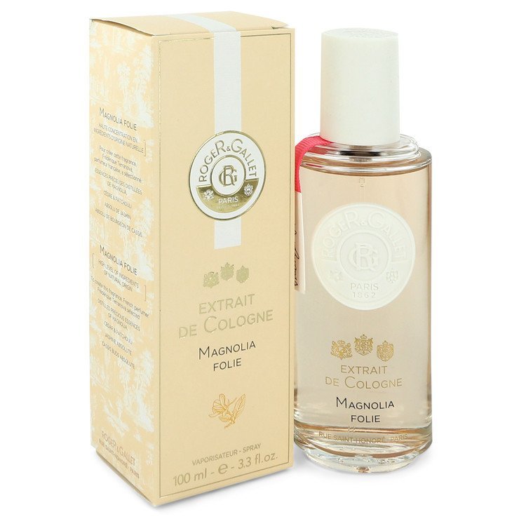 Roger & Gallet Magnolia Folie by Roger & Gallet Extrait De Cologne Spray 3.3 oz for Women - Thesavour