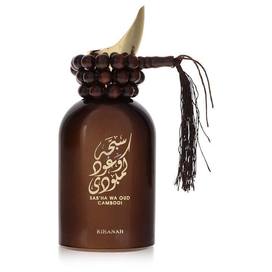 Sabha Wa Oud Cambodi by Rihanah Eau De Parfum Spray (Unisex )unboxed 3.4 oz for Men - Thesavour