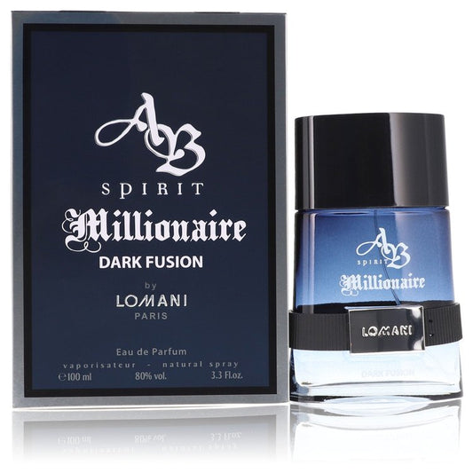 Spirit Millionaire Dark Fusion by Lomani Eau De Parfum Spray 3.3 oz for Men - Thesavour