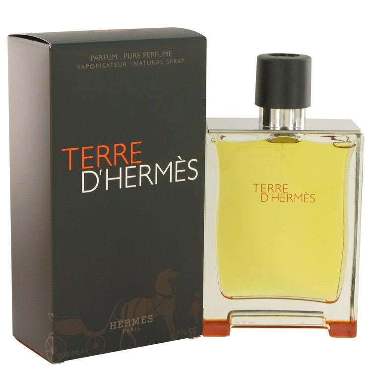 Terre D'Hermes by Hermes Pure Perfume Spray 6.7 oz for Men - Thesavour