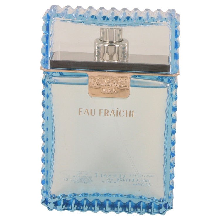 Versace Man by Versace Eau Fraiche Eau De Toilette Spray (Blue unboxed) 3.4 oz for Men - Thesavour