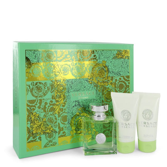 Versace Versense by Versace Gift Set -- 1.7 oz Eau De Toilette Spray + 1.7 oz Body Lotion + 1.7 oz Shower Gel for Women - Thesavour