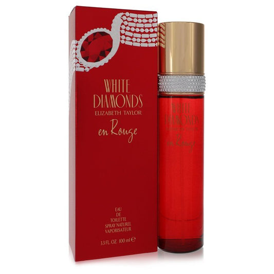 White Diamonds En Rouge by Elizabeth Taylor Eau De Toilette Spray 3.3 oz for Women - Thesavour